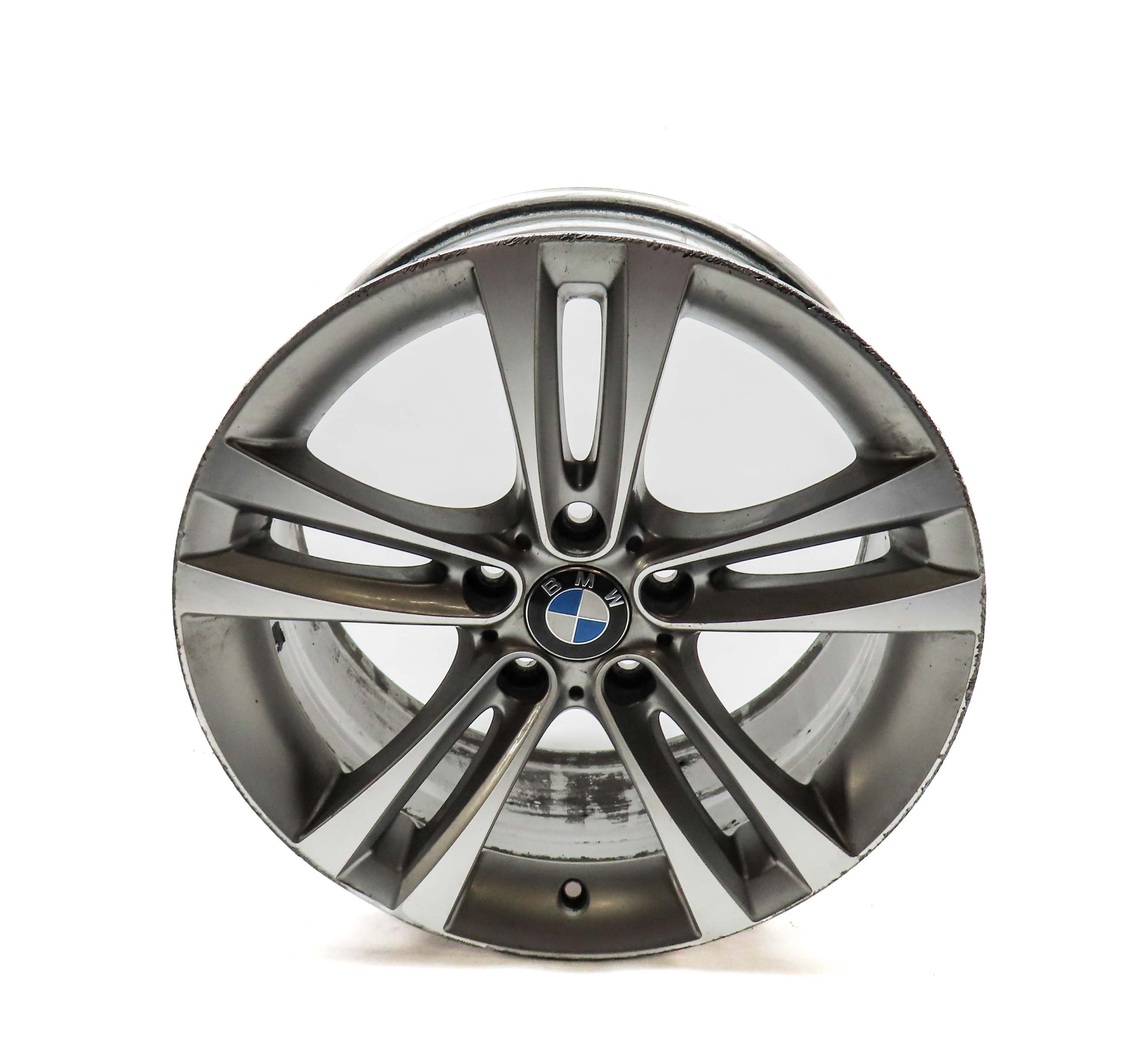 12-19 BMW 3 4 SERIES (F30 F31 F32) 18x8 5-DOUBLE FLARED SPOKE ALUMINUM WHEEL RIM — exact item pictured